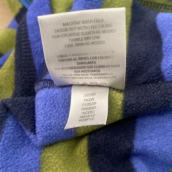 Hanna Andersson Stripe Pullover Fleece Sweater Sz 8 - Picture 6 of 8